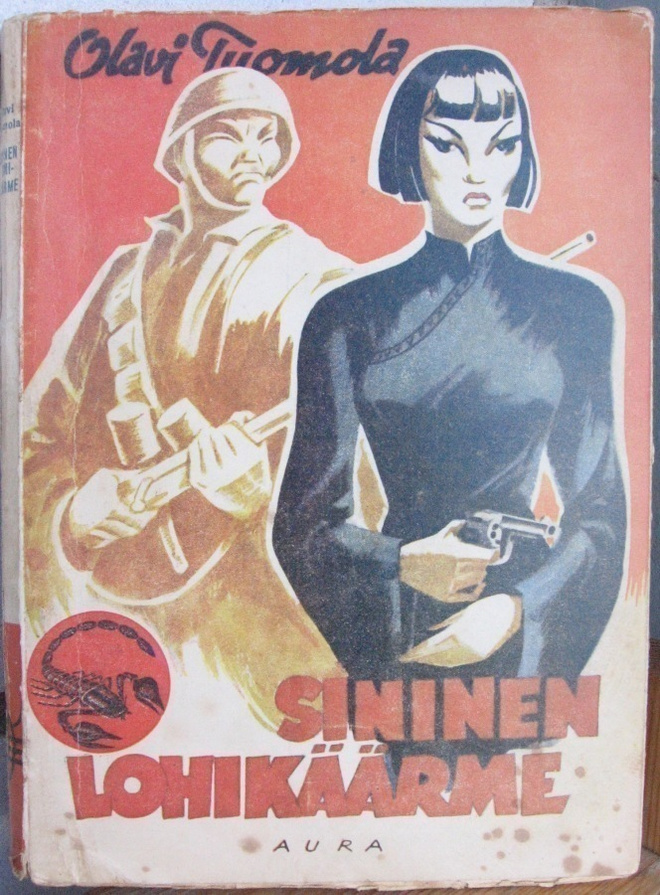 Olavi Tuomola: Sininen lohikäärme, Aura 1946. 155 s.