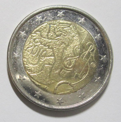 Suomi 2 € 2010 - Suomalainen raha 150 vuotta (CIRC)