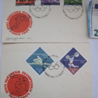 2 VANHAA FDC Ensipäivä Kuorta Puola Olympia 1964 Tokyo - pikkukuva 1