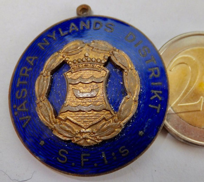 VANHA Palkinto Mitali SFI Länsi-Uusimaa Hanko 1925 KOMEA