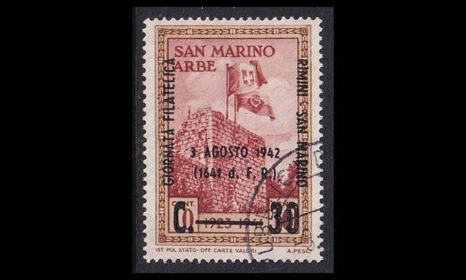 San Marino 256 o Postimerkkinäyttely (1942)