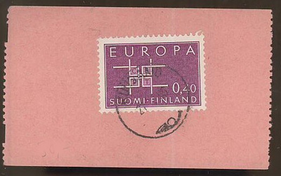 1963 Eurooppa postiautoaseman säilytyskuitilla