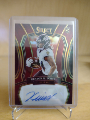 Keaton Mitchell rookie auto/75