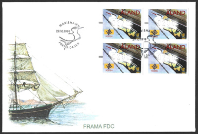 FDC Åland 1999 Tärnan FRAMA sarja LaPe ATM Å 11