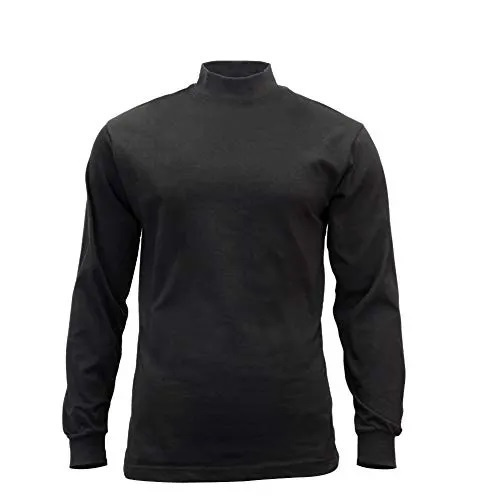 DSCP Black Long Sleeve Mock Turtleneck 2XL Pitkähihainen
