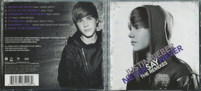 JUSTIN BIEBER . CD-LEVY . NEVER SAY NEVER