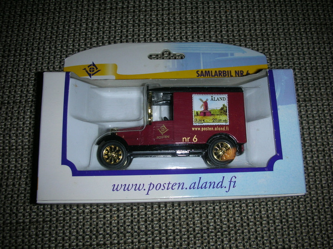 Åland post/Ahvenanmaa posti keräilyauto pienoismalli