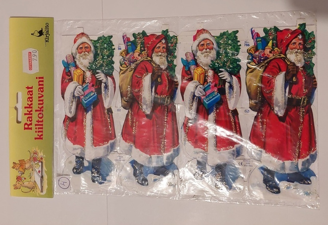 4. kiiltokuva  paketti JOULUPUKKI