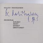 Kalevi Rahikainen : Asiakirja - Kirjeet, asiat, säkeet, o... - pikkukuva 3