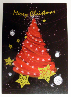Joulukortti - Kuusi - Merry Christmas - uusi