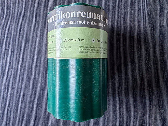 Nurmikonreunanauha 20 cm x 9 m