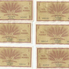 Suomi 1963, 1 mk setelit 19 kpl - pikkukuva 1
