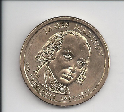 USA 1 $ Presidentti Madison