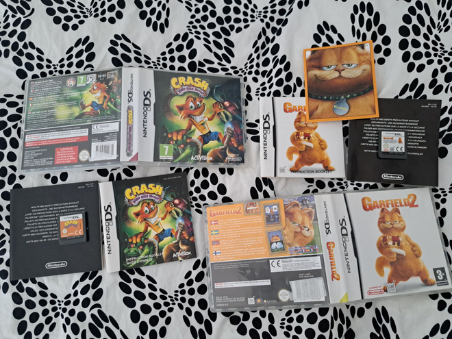 Crash -mind over mutants /garfield 2 ds pelit