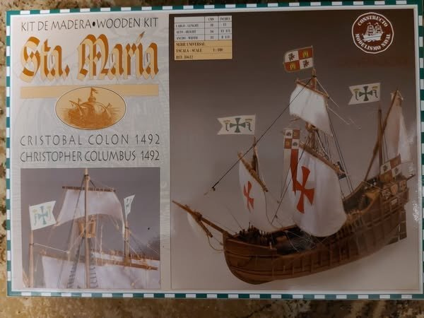 Constructon Santa Maria 1:100 koottava puinen pienoismalli