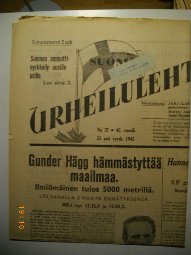 Suomen Urheilulehti Nro 37/1942 (15.3)