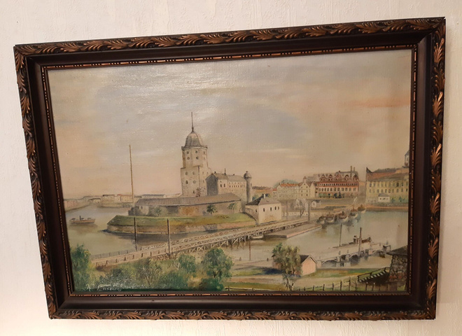 Viipurin linna öljyvärimaalaus