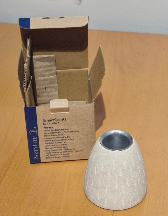 PartyLite Smartscents valkoinen hiekkakivisomistetuoksutikku