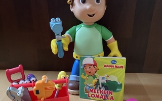 Mainio Manu ja työkalupakki ja kirjanen