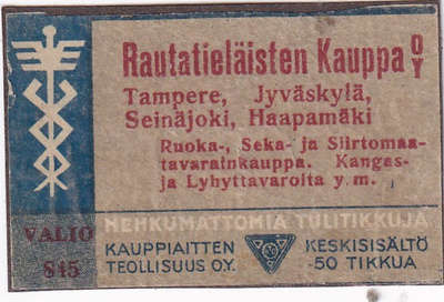Rautatieläisten Kauppa Oy, Valio 815   1/12
