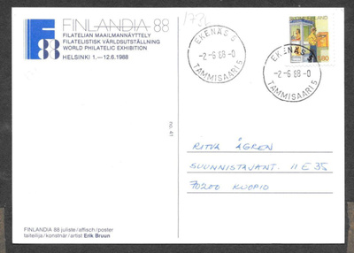 Postilähetys - Alennusm. (LAPE 1036v) Ekenäs 5 2.6.1988