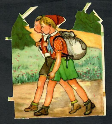 ALE - Sagokonst 8 - Pojat koulutiellä - 1940-luvulta!!!