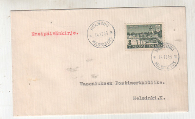 FDC 1945 Tammisaari 14.12 1946