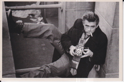 James Dean with his camera 1954. filmitähti, star, e75