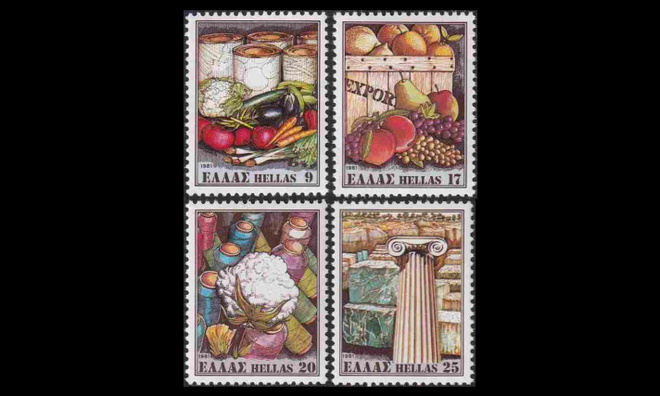 Kreikka 1441-4 ** Vientituotteita (1981)
