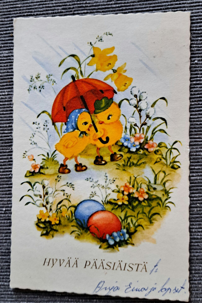 tiput kävelee sateessa, kulkenut 1965