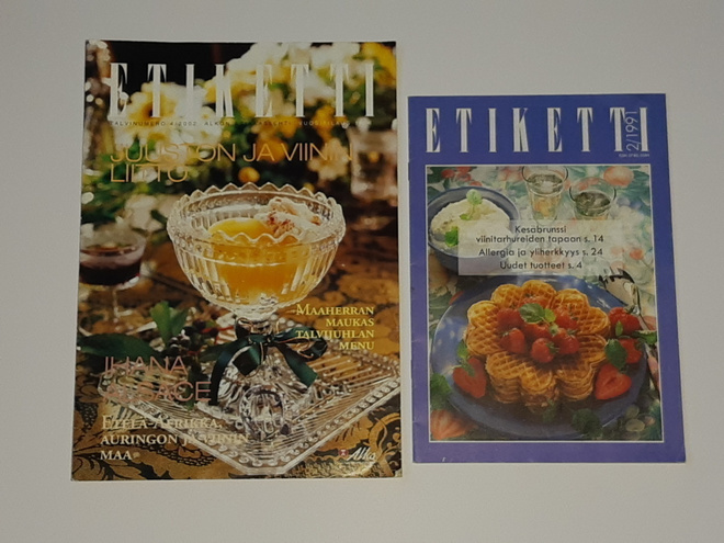 Alko ETIKETTI Lehtiä v.1991 , 2002