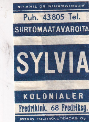 Helsinki, SYLVIA, Fredrikink. 68  .s43