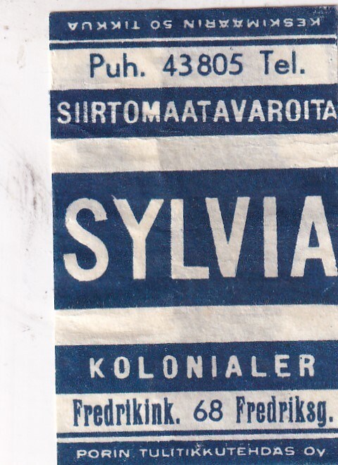 Helsinki, SYLVIA, Fredrikink. 68  .s43