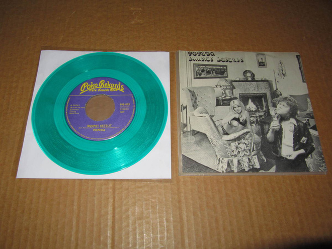Popeda 7" Suuret Setelit/Lauri Lutavuori v.1979 GREEN VINYL!