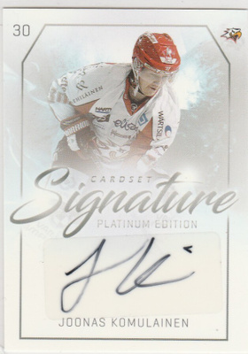 2018/19 Cardset Signature Joonas Komulainen , Sport