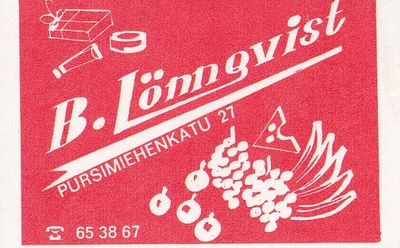 B. Lönnqvist,  Pursimiehenkatu 27 , b425