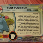 Ivysaur #2 Pokemon 1999 Topps TV Blue Topps card - pikkukuva 2