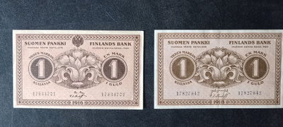 1 Mk 1916 17634701 ja 1 Mk 1918 1787642