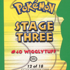Pokémon 2001 Topps Wigglytuff Die-Cut Embossed - pikkukuva 2