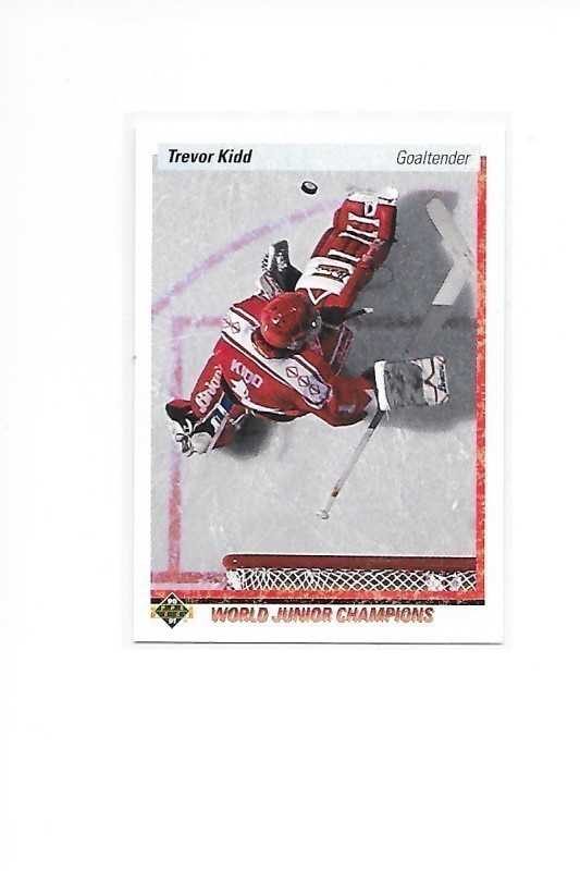 1990-91 Upper Deck #463 Trevor Kidd Canada MV RC