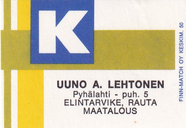 Pyhälahti, Uuno A. Lehtonen  , Kesko  , 7/12