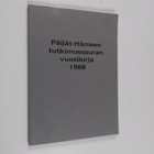 Päijät-Hämeen tutkimusseuran vuosikirja 1988 - pikkukuva 1