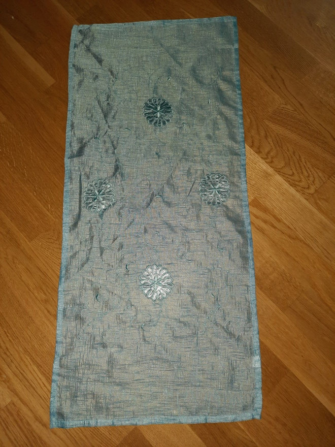 Vaaleansininen kaitaliina 90x40cm