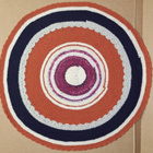 Pyöreä värikäs villamatto 87x87 cm - pikkukuva 2