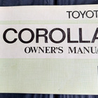 TOYOTA COROLLA OWNER'S MANUAL 1974 - pikkukuva 1
