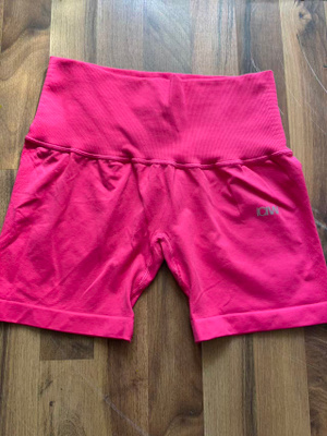ICIW Hot Pink Ribbed Workout Shorts