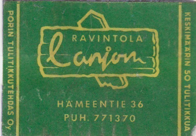 Ravintola Canjon, Hämeentie 36     a162