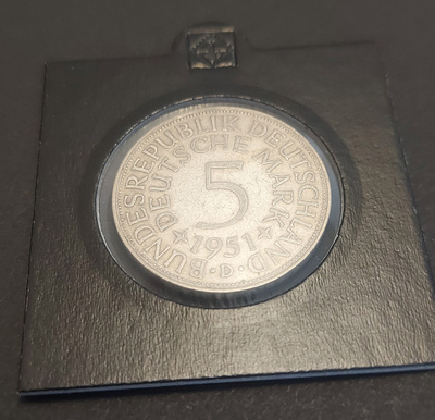 Hopea 5 Deutsche Mark 1951 D