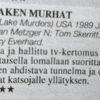 "CHINA LAKEN MURHAT" ("ESSELTE VIDEO"!) - pikkukuva 5