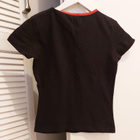 Slim-fit t-paita Musta punaista kauluksessa 34/36 - pikkukuva 5